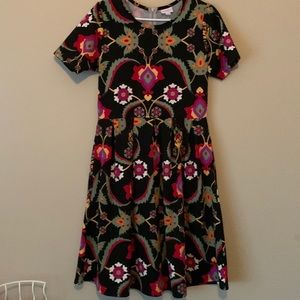 LuLaRoe size Large Amelia A-Line Floral Dress